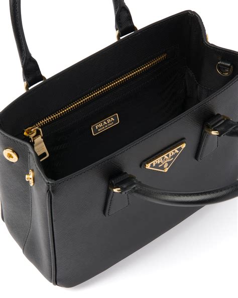 prada galleria saffiano leather mini-bag|black prada saffiano handbag.